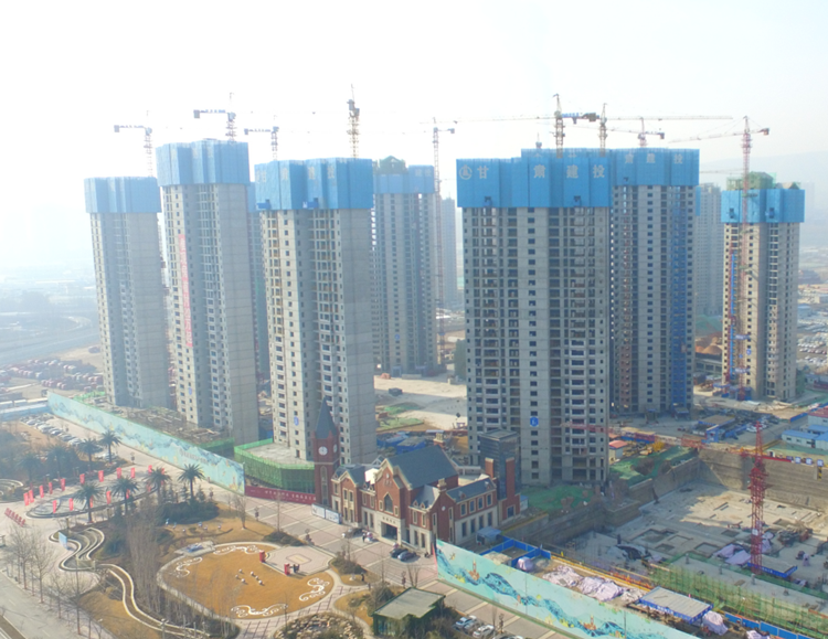 甘肅建投地產(chǎn)·百酈灣項目一期 一、三標(biāo)段15層以下主體順利通過驗收
