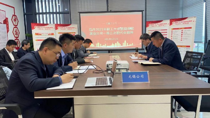 無錫子公司召開2021年職工大會貫徹落實置業(yè)公司一屆三次職代會精神