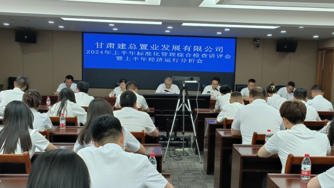 置業(yè)公司召開2024年上半年標準化管理綜合檢查講評會暨上半年經(jīng)濟運行分析會